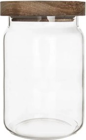 Orion Dóza na potraviny, sklenená, s akáciovým vekom BOROSIL, 0,97L