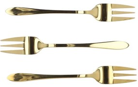 Súprava dezertných vidličiek STILO zlatá 3 ks ALL 821542