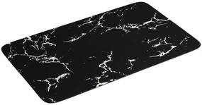 Aqualine Aqualine, Kúpeľňová predložka 50x80cm, absorpčná, čierna/mramor, PCD011