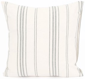 Bavlnená obliečka na vankúš Natural 40 × 40 cm- Prúžky zelené