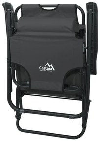 Skladacie polohovateľné kreslo antracit