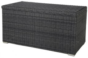 Ratanový úložný box BARRY tmavosivý 750L 9mm