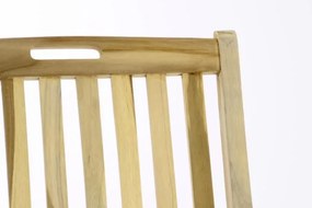 Záhradná skladacia stolička drevená DIVERO - Sada 2 ks