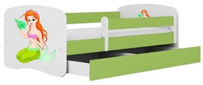 Dětská postel Babydreams mořská panna zelená