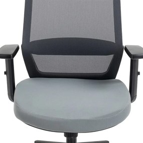 BONTEC Kancelárska stolička, hojdacia s polohovou aretáciou, šedá sieťovina, KA-V324 GREY Farba: Šedá