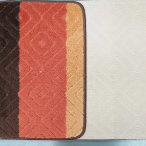 Kúpeľňová predložka dvojdielna protišmyková Šírka: 50 cm | Dĺžka: 80 cm