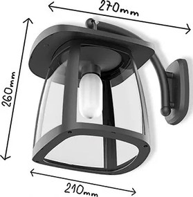 Viking - LED stmievateľné solárne nástenné svietidlo LED/2W/3,7V IP54 4000K 2000 mAh