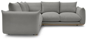 Sivá rohová pohovka Ernest – Bobochic Paris