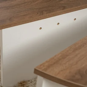 Konferenčný stolík Orion Walnut White