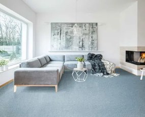 Koberce Breno Metrážny koberec OMNIA 74, šíře role 400 cm, modrá