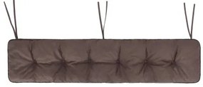 Záhradný vankúš na lavičku ETNA 180x40 cm, hnedý ekolen