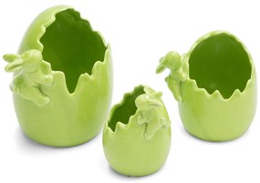 VEĽKONOČNÁ SOŠKA EASTER1 SADA 2 KS 12X11 CM ZELENÁ