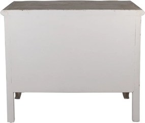 Béžovo-šedá antik drevená komoda so šuplíkmi Élisabeth - 95*40*82 cm