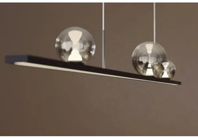 Redo 01-4302 - Stmievateľný LED luster na lanku DUNE LED/48W/230V čierna/dymová