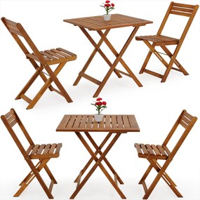 InternetovaZahrada - Drevený balkónový set 2+1