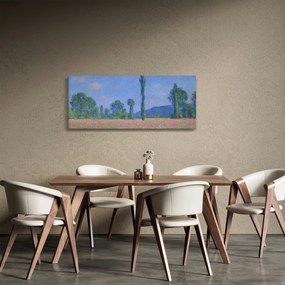 Obraz - Claude Monet, Poppy Field (Giverny), reprodukcia (120x50 cm)
