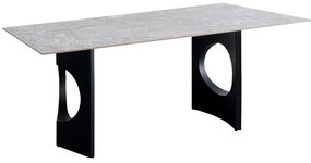 Bilbao jedálenský stôl čierny 180x90 cm
