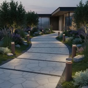 Ideal Lux - LED Vonkajšia lampa BOEING LED/14W/230V 40 cm IP65 hnedá