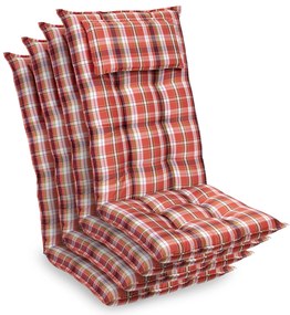 Sylt, čalúnená podložka, podložka na stoličku, podložka na vyššie polohovacie kreslo, vankúš, polyester, 50 × 120 × 9 cm, 4 x čalúnenie
