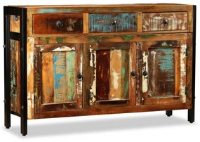 vidaXL Komoda, masívne recyklované drevo, 120x35x76 cm