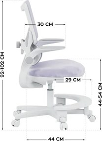 Detská otočná stolička Mark Adler Junior 5.7 Purple