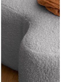 Sivý taburet z textílie buklé Miuf – Miuform