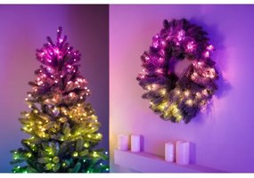 Twinkly GD20P4425P00 - LED RGB Stmievateľný vianočný veniec 50xLED pr. 60 cm Wi-Fi