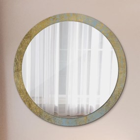 Okrúhle ozdobné zrkadlo Textúra zlata fi 100 cm