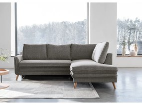 Sivá rozkladacia rohová pohovka (pravý roh) Charming Charlie – Miuform
