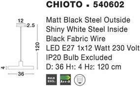 Skandinavsky luster Chioto 36