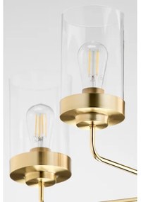 Jupiter 2087 - Luster na tyči RAMIREZ 3xE27/15W/230V zlatá/čierna