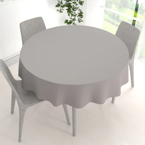 Biante Dekoračný okrúhly obrus Rongo RG-101 Svetlo sivý Ø 80 cm