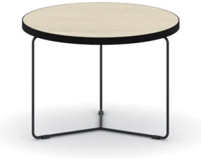 Okrúhly konferenčný stôl TENDER, priemer 50 cm, dub prírodný