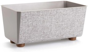 PLASTOVÝ KVETINÁČ SALVIA TX 28,5X17 CM BÉŽOVÁ