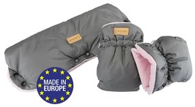 Bomimi FLAPI PREMIUM rukávnik na kočík, grey-pink