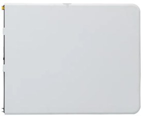 Autronic BONTEC Záhradný stôl, kov, plast, biela, AZ-K1002 WT Farba: Biela