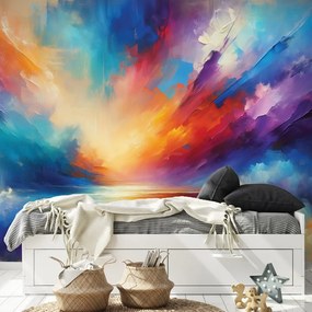 Samolepiaca tapeta dúhové abstraktné nebo