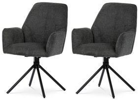 Súprava jedálenských stoličiek s vratným mechanizmom HC-522 GREY2, 2 ks