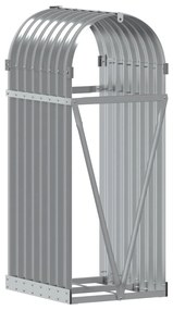 Držiak na polená bledosivý 40x45x100 cm pozinkovaná oceľ