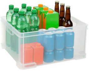 CURVER Úložný box, rovná plastová bednička, stohovateľný AURORA - 53 x 43 x 27cm (51L)