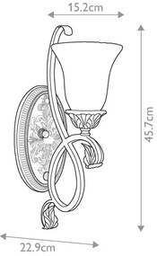 Feiss FE-SONOMAVALLEY1 - Nástenné svietidlo SONOMA VALLEY 1xE27/60W/230V
