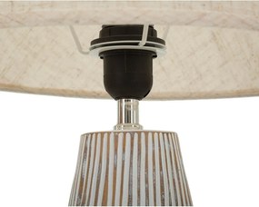 Krémovobiela stolová lampa s textilným tienidlom (výška 69,5 cm) Hanoi – Mauro Ferretti