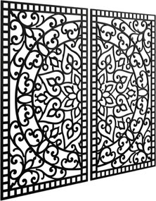 Drevená dekorácia na stenu mandala dva dilena | SENTOP HDF0514-C