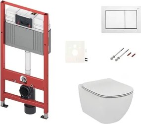 Cenovo zvýhodnený závesný WC set TECE do ľahkých stien / predstenová montáž + WC Ideal Standard Tesi SIKOTSE0