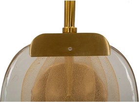 Sklenené nástenné svietidlo v zlatej farbe Softy – Mauro Ferretti