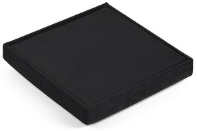 Čierny skladací taburet CUBEXO VELVET M