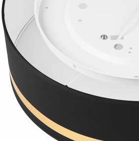 Stropné svietidlo SIRJA STRIPE 4xE27/15W/230V pr. 45 cm čierna