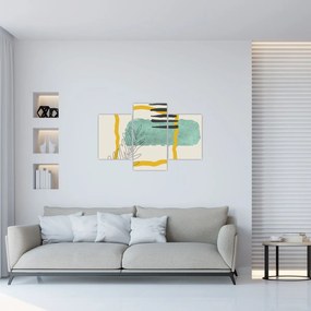 Obraz - Abstraktné listy N⁰2 (90x60 cm)