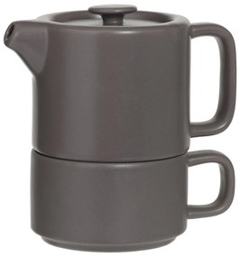 Čajový/kávový set so sitkom Natural Taupe