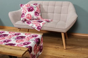 Obrus Ružové pivonky, 80x80 cm